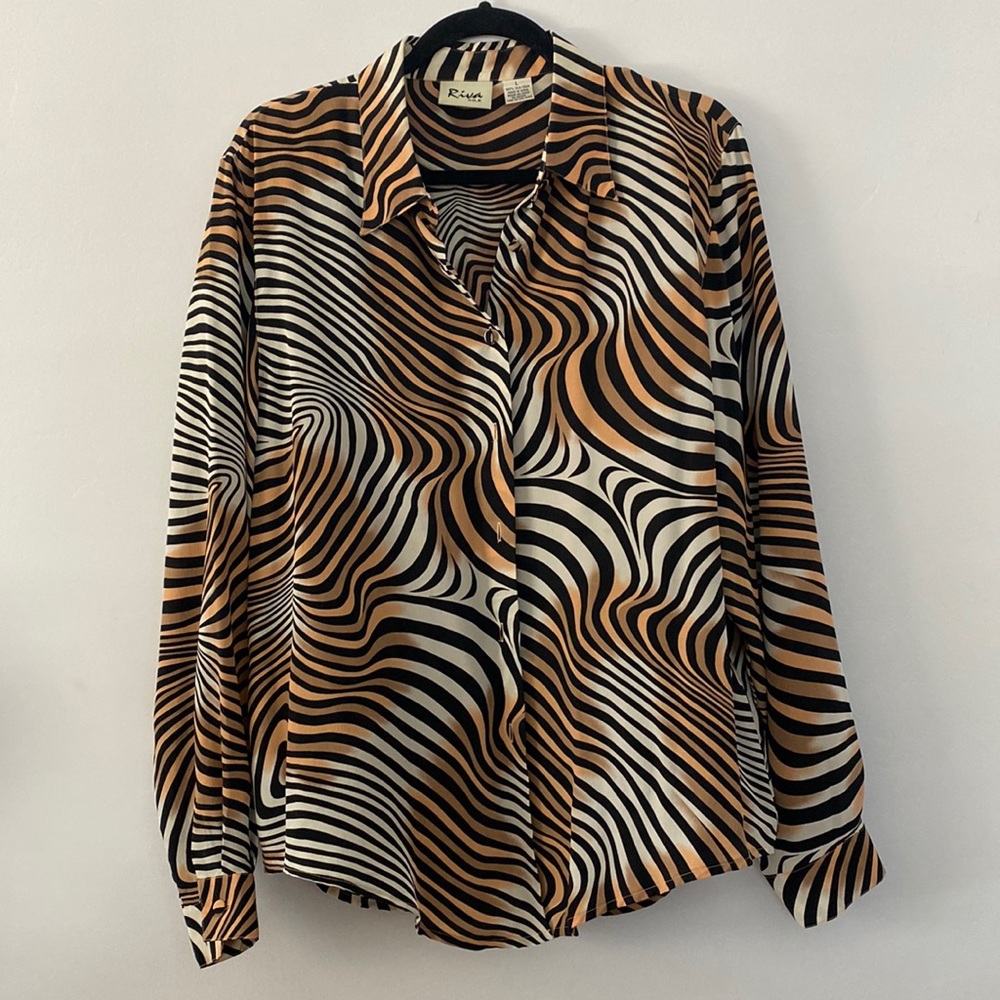 Vintage Silk Blouse Top